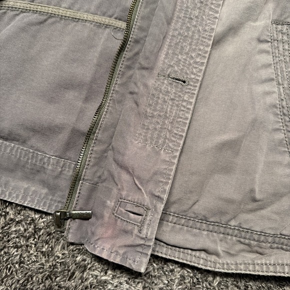 Levi's Bomber Jacket Women's L Olive Green Full Zip Buttons - Picture 6 of 9